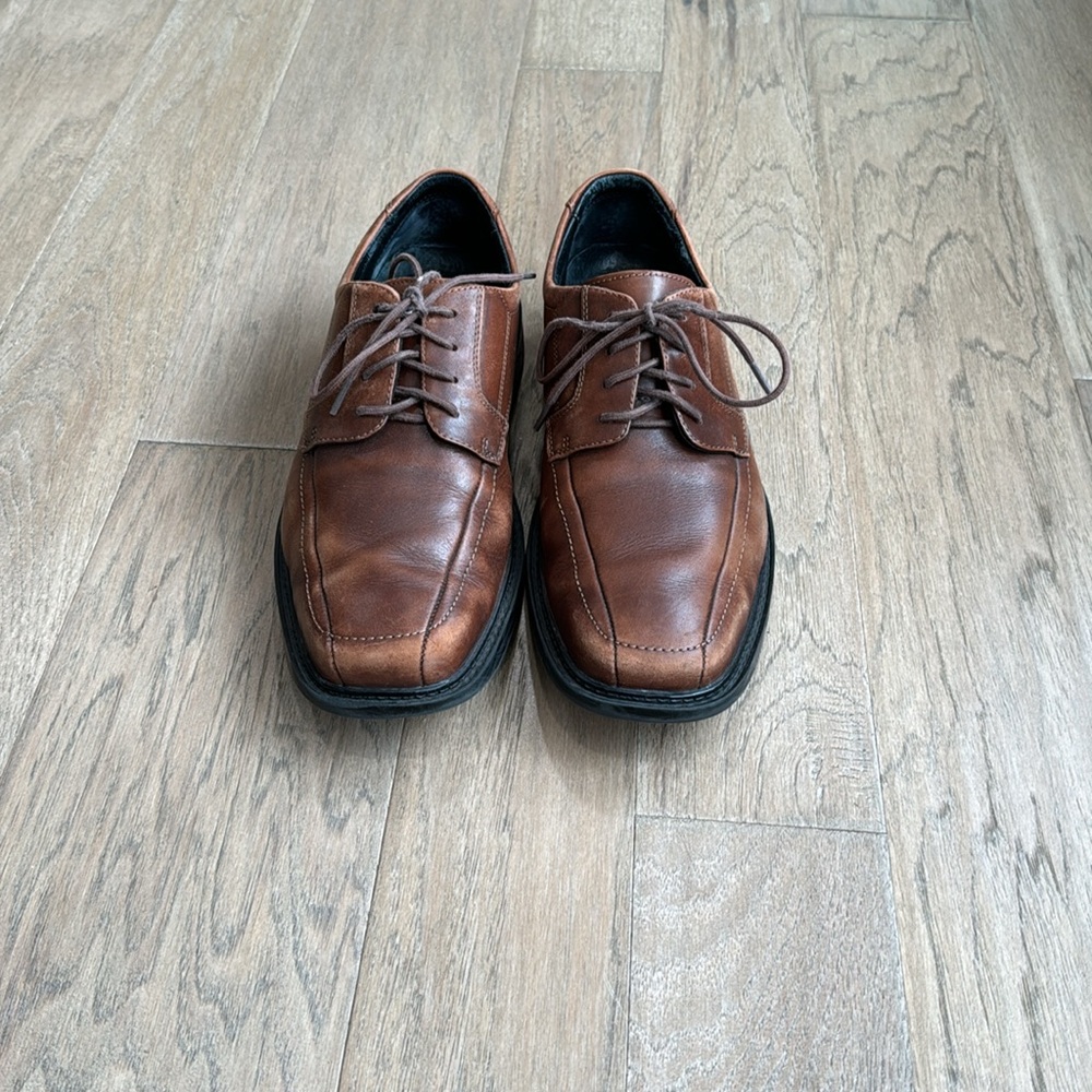 Men’s 9.5 Bostonian Brown Leather Lace-Up Shoes - Picture 2 of 7